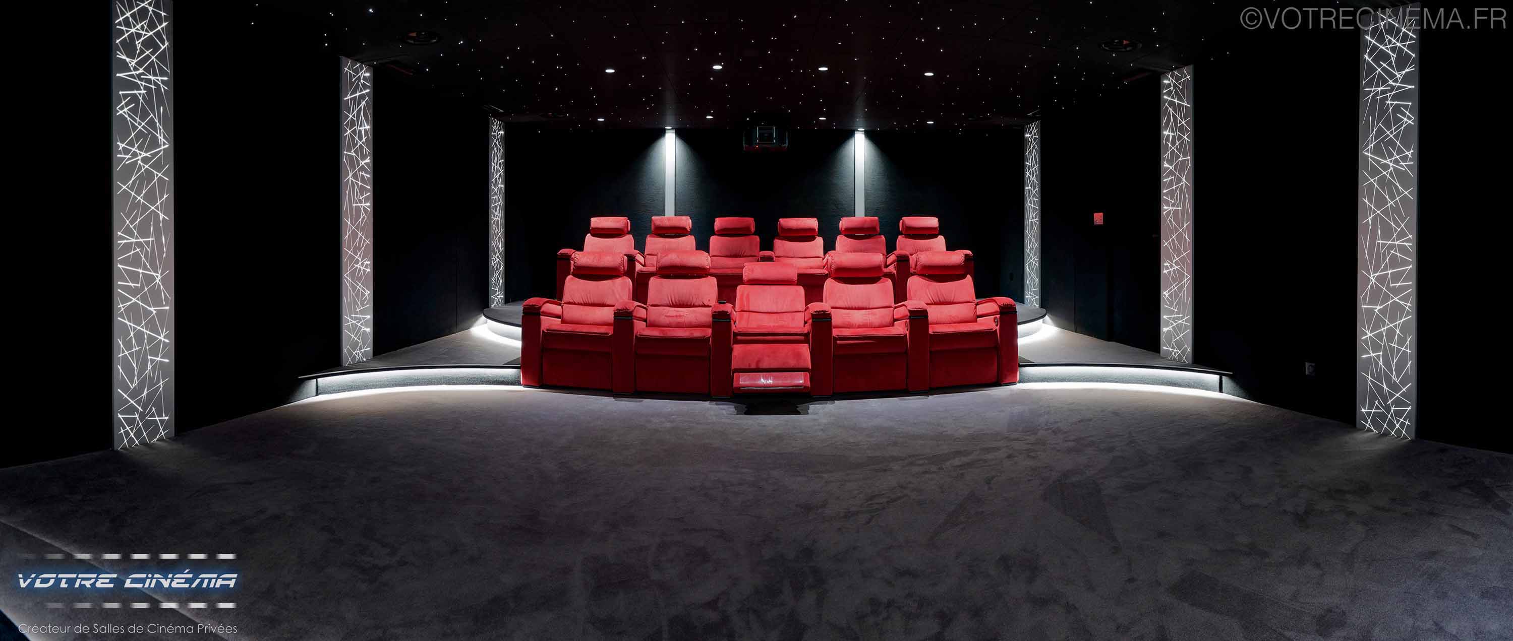 Réalisation salle cinéma privée Andorre