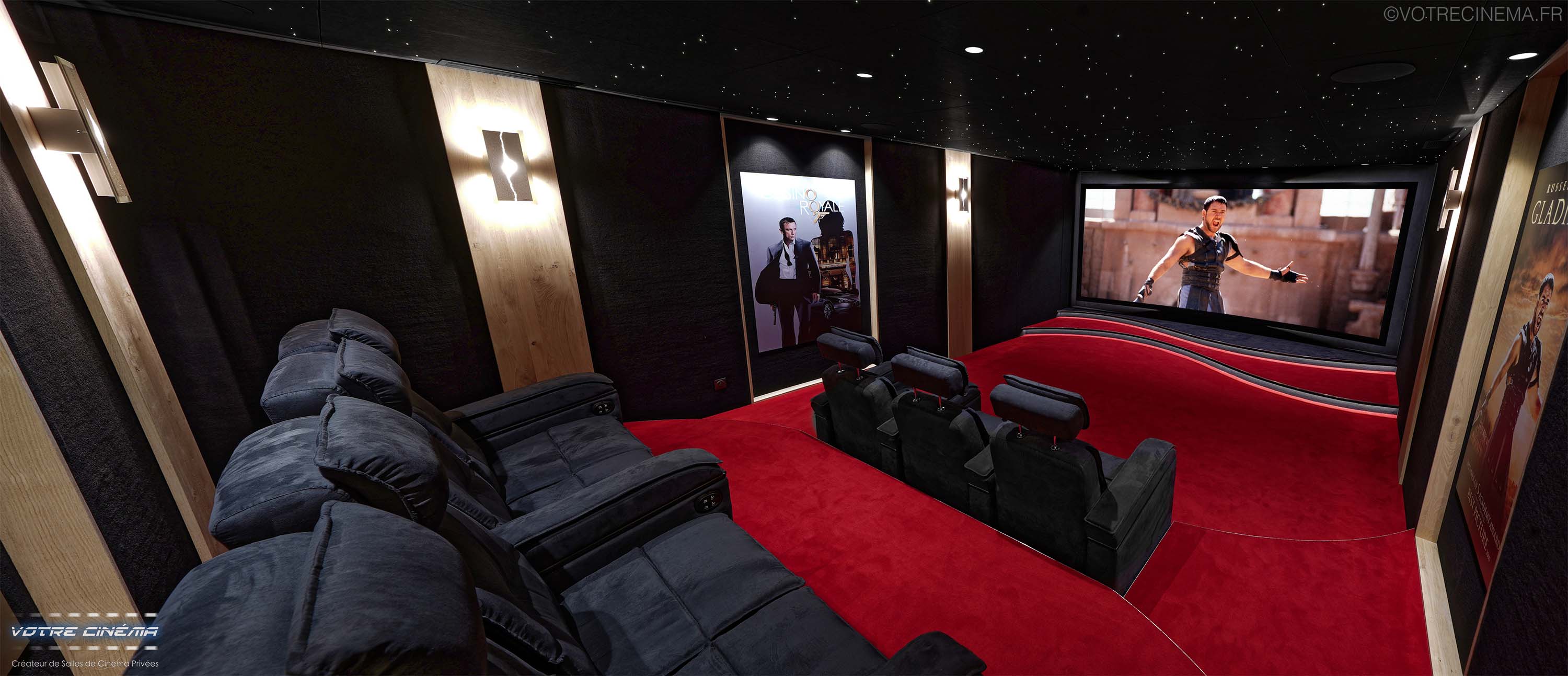 Salle cinéma privée à domicile
