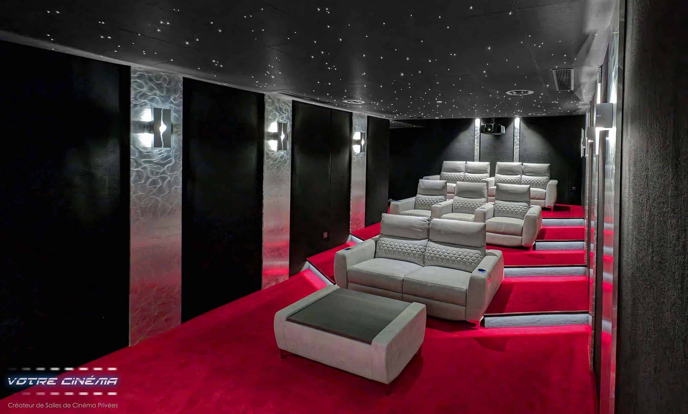 Aménagement salle de cinéma privée Abidjan Côte d'Ivoire