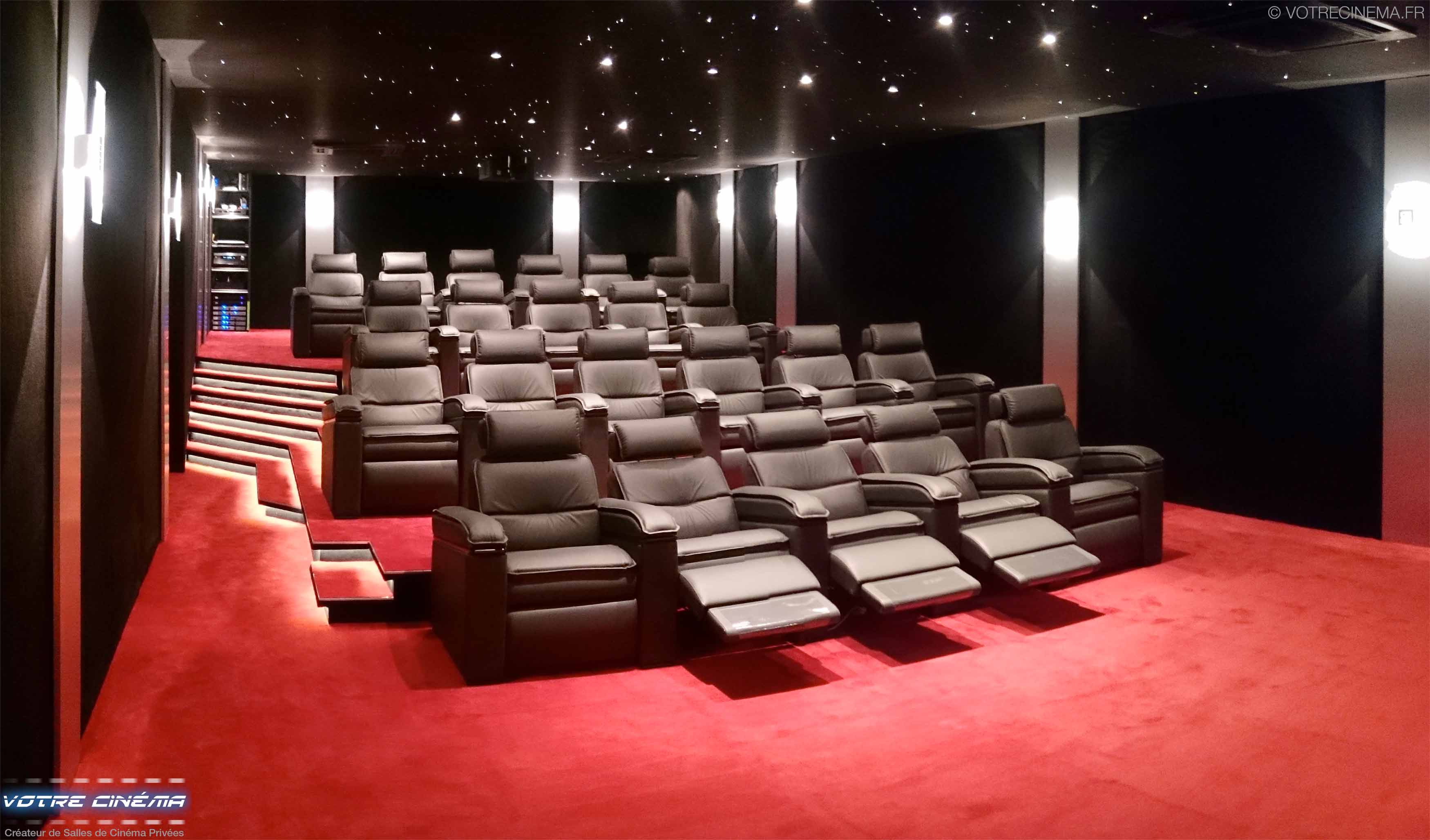 réalisation salle cinéma privée Maroc