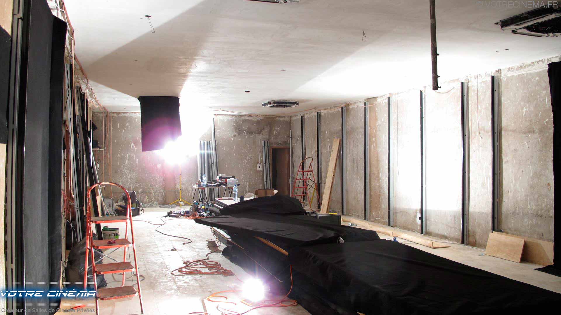 Travaux salle cinéma privée Maroc